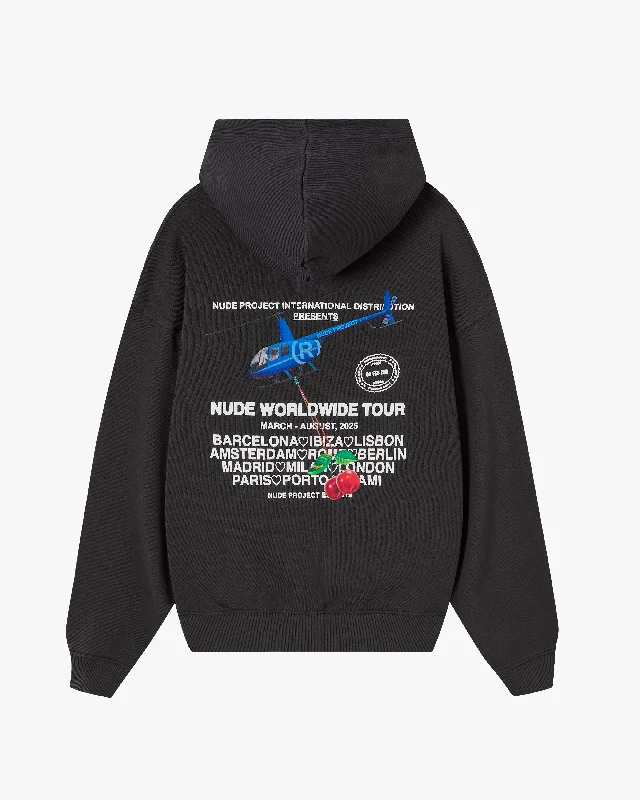 Curated collections for modern, fashionable women   NUDE TOUR HOODIE ASH
