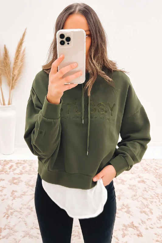 Sleek and sophisticated fashion for modern women   Trail Hoodie Flight Green