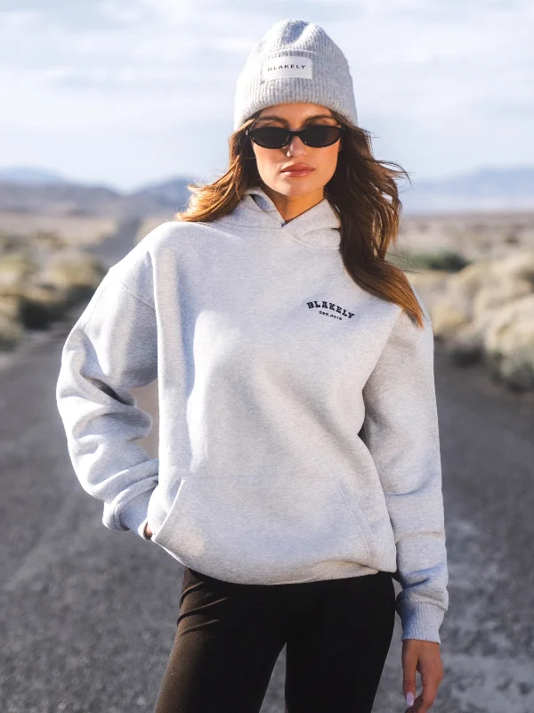 Versatile fashion options for every occasion   Heritage Oversized Hoodie - Marl Grey