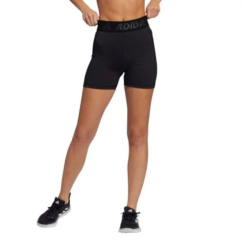 Luxurious fabrics and modern designs for women   Adidas Womens Techfit Badge of Sport 5-inch Short