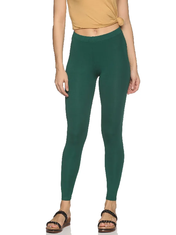 Elegant evening wear for special events   Bottle green ankle