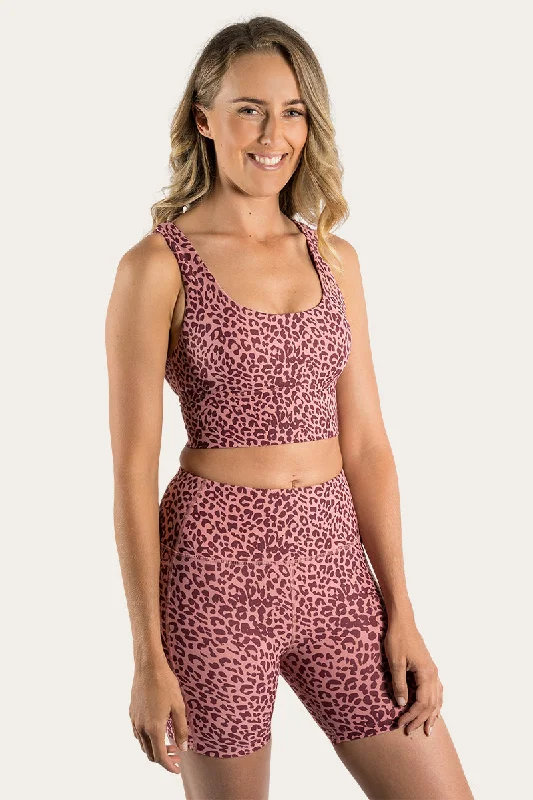 Effortlessly chic fashion for today’s woman Harlow Womens Long Sports Bra - Cheetah Cabernet Effortlessly chic fashion for today’s woman Harlow Womens Long Sports Bra - Cheetah Cabernet
