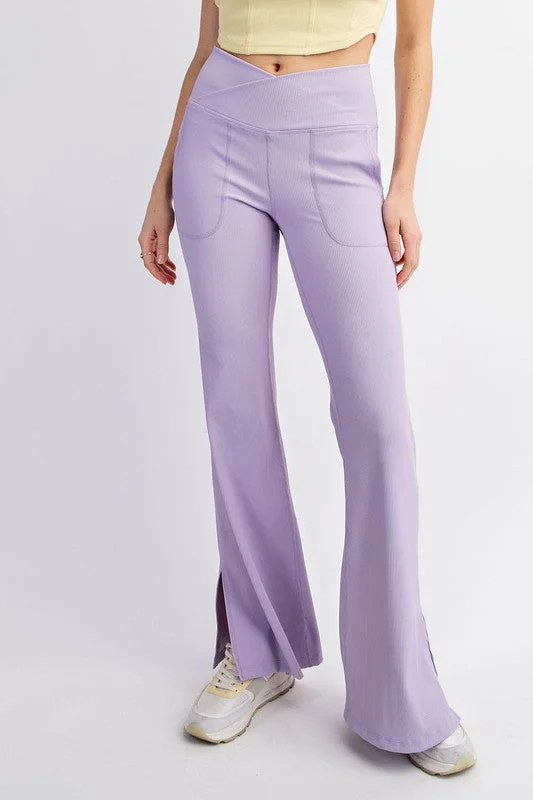 Get noticed with eye-catching women’s fashion   Perfect Day Lavender Flare Leggings