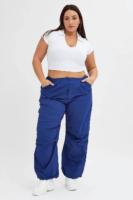 Find your perfect fit with stylish women’s clothing Blue Parachute Cargo Pants Low Rise Find your perfect fit with stylish women’s clothing Blue Parachute Cargo Pants Low Rise