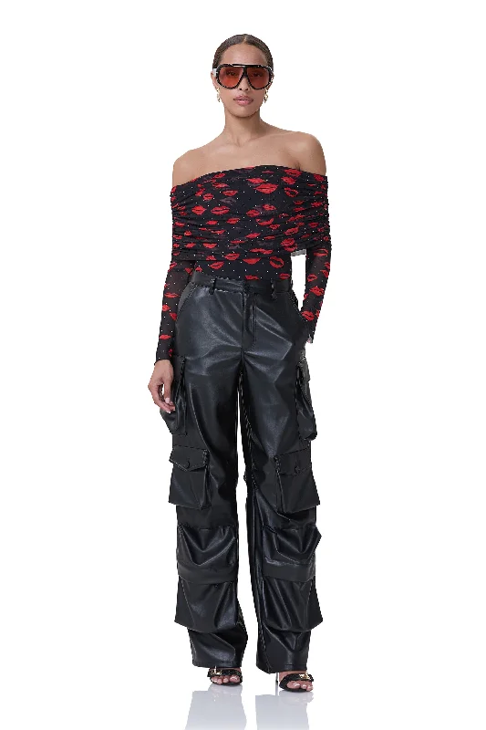 Statement pieces for the confident woman   Parker Baggy Cargo Pant - Noir