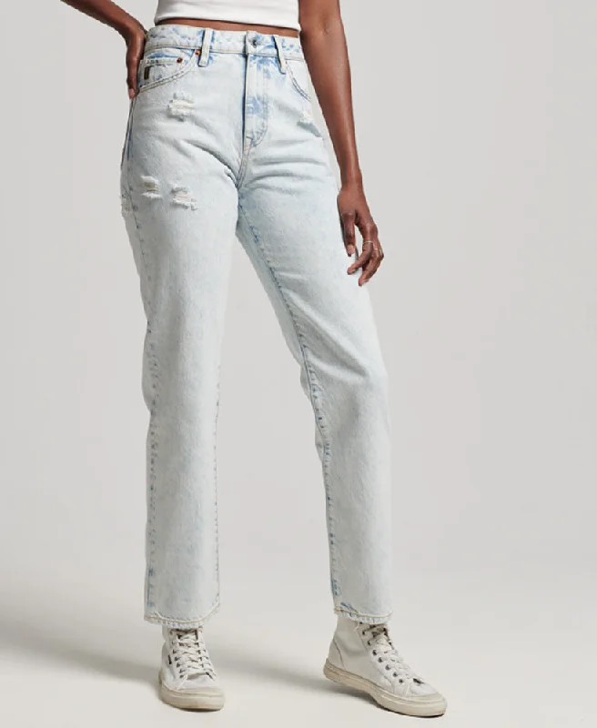 Fashionable clothing that fits every occasion Vintage High Rise Straight Jeans | Icy Blue Fashionable clothing that fits every occasion Vintage High Rise Straight Jeans | Icy Blue