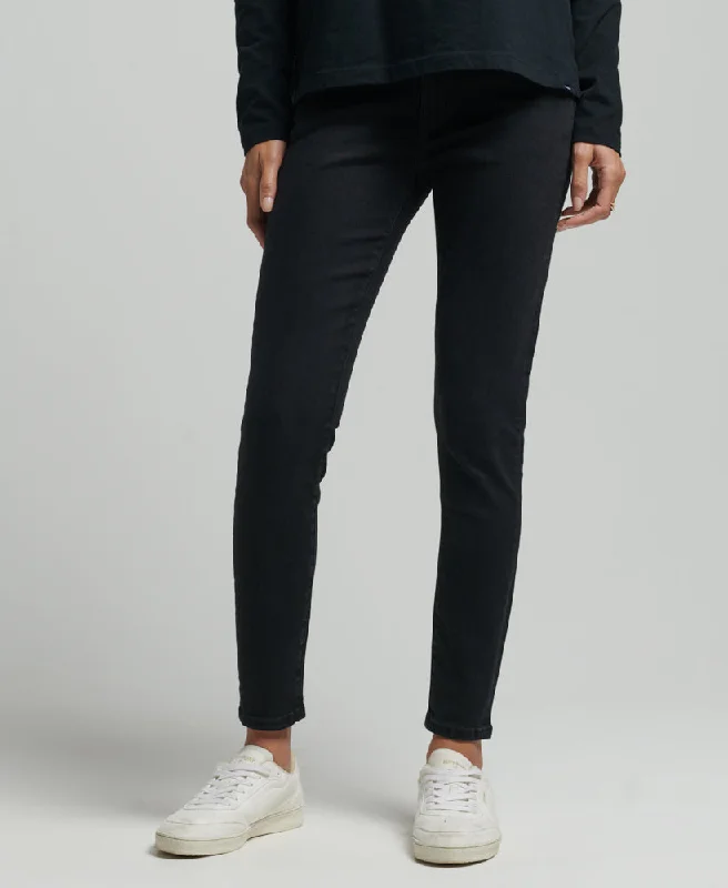 Elegant evening wear for special events   Vintage Mid Rise Skinny Jeans | Black Rinse