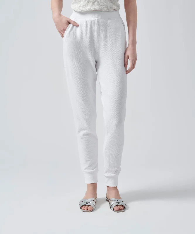Bold and beautiful clothing for every woman   French Terry Sweatpants - White