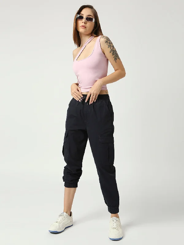 Fashion-forward women’s clothing on a budget Women's Navy Zurich Cargo Cotton Jogger Fashion-forward women’s clothing on a budget Women's Navy Zurich Cargo Cotton Jogger