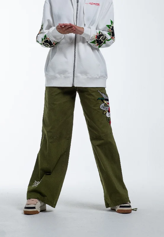 Bold, confident, and stylish women’s clothing Womens True Til Death Tech Trouser - Green Bold, confident, and stylish women’s clothing Womens True Til Death Tech Trouser - Green