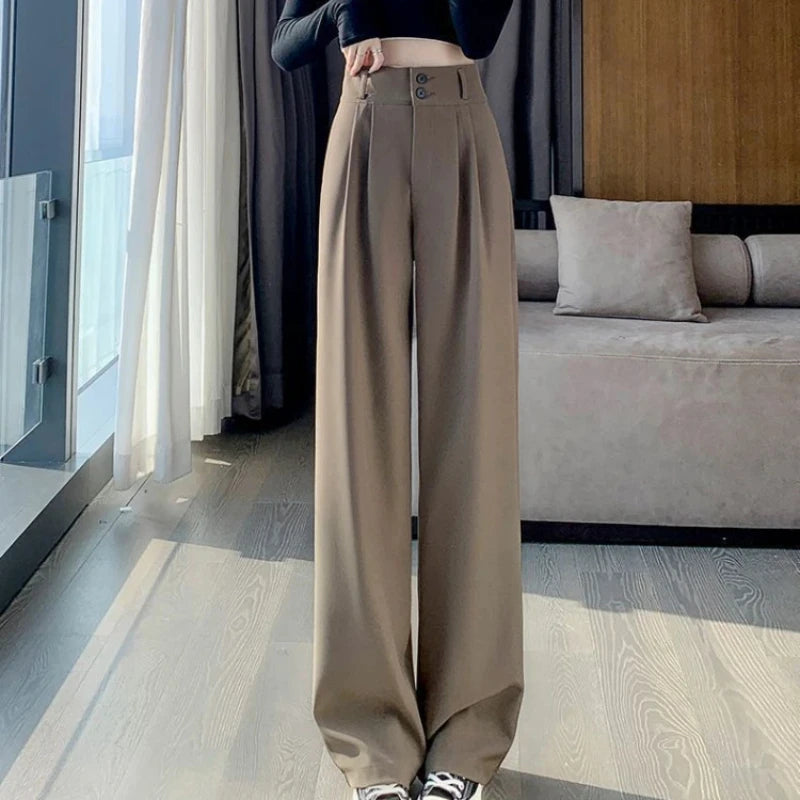 High-fashion styles at affordable prices Women's Wide Leg Suit Fashion Designer High Waist Pants High-fashion styles at affordable prices Women's Wide Leg Suit Fashion Designer High Waist Pants