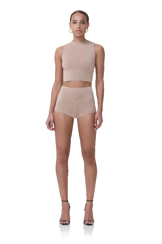 Step into style with our women’s clothing collection   Yves Hot Short - Heather Taupe
