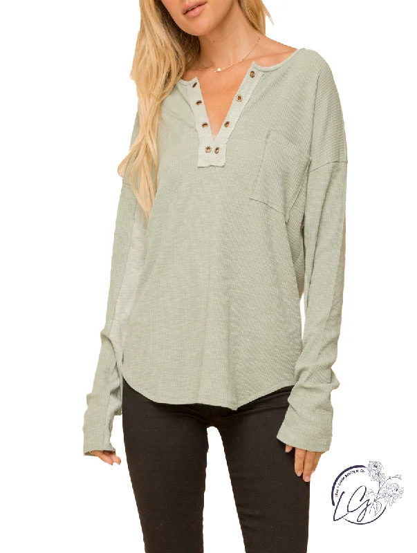 Stylish plus-size clothing for women   Can I Call You Ribbed Long Sleeve