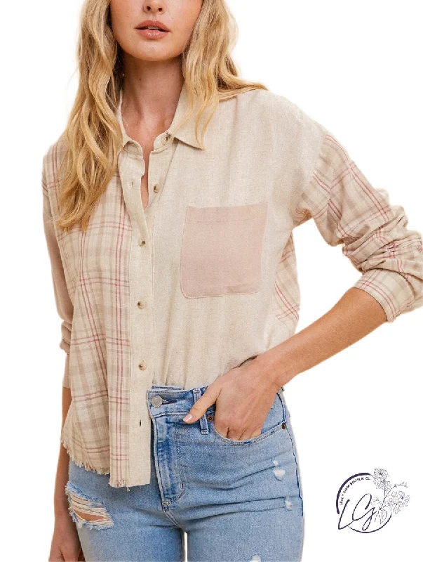 Women’s clothing to inspire confidence and beauty   Just Peachy Button Top