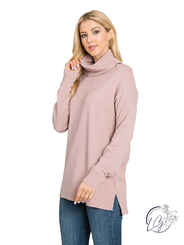 Casual outfits that elevate your style   Soothing Cowl Neck Sweater